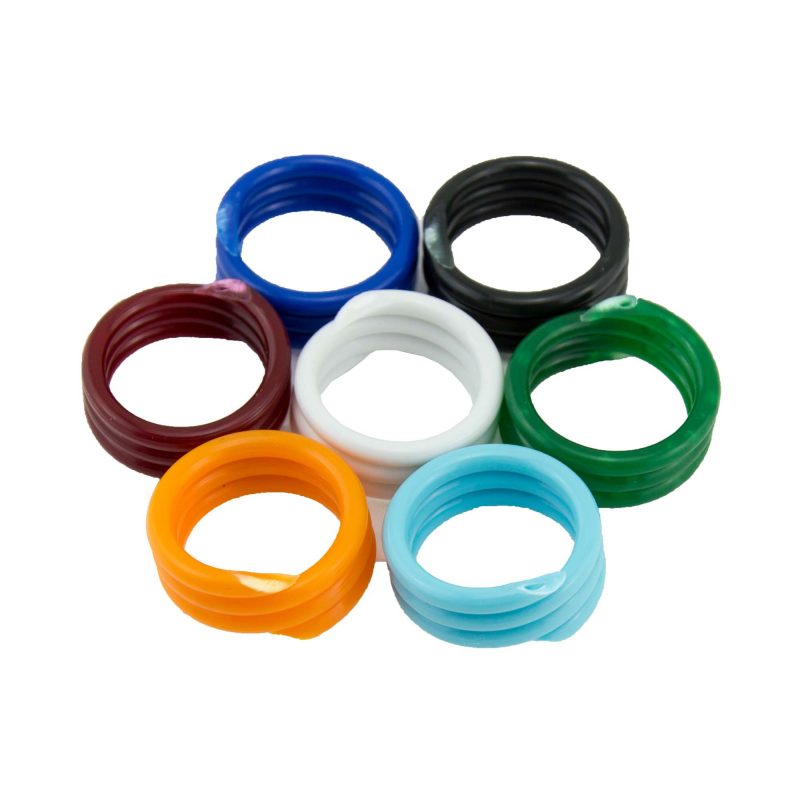 60 Stück Geflügel Fußringe 2,5cm - Hühnerringe Für Identifikation In Lila